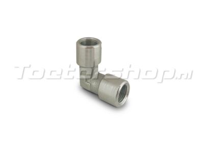 Knie fitting met 2 x 1/8 BSP binnendraad